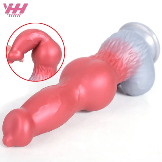 Huge Animal Dildo Sexy Toys for Men Women Silicone Anal Plug Penis Realistic Dog Knot Dildos Female Masturbator Adult Products