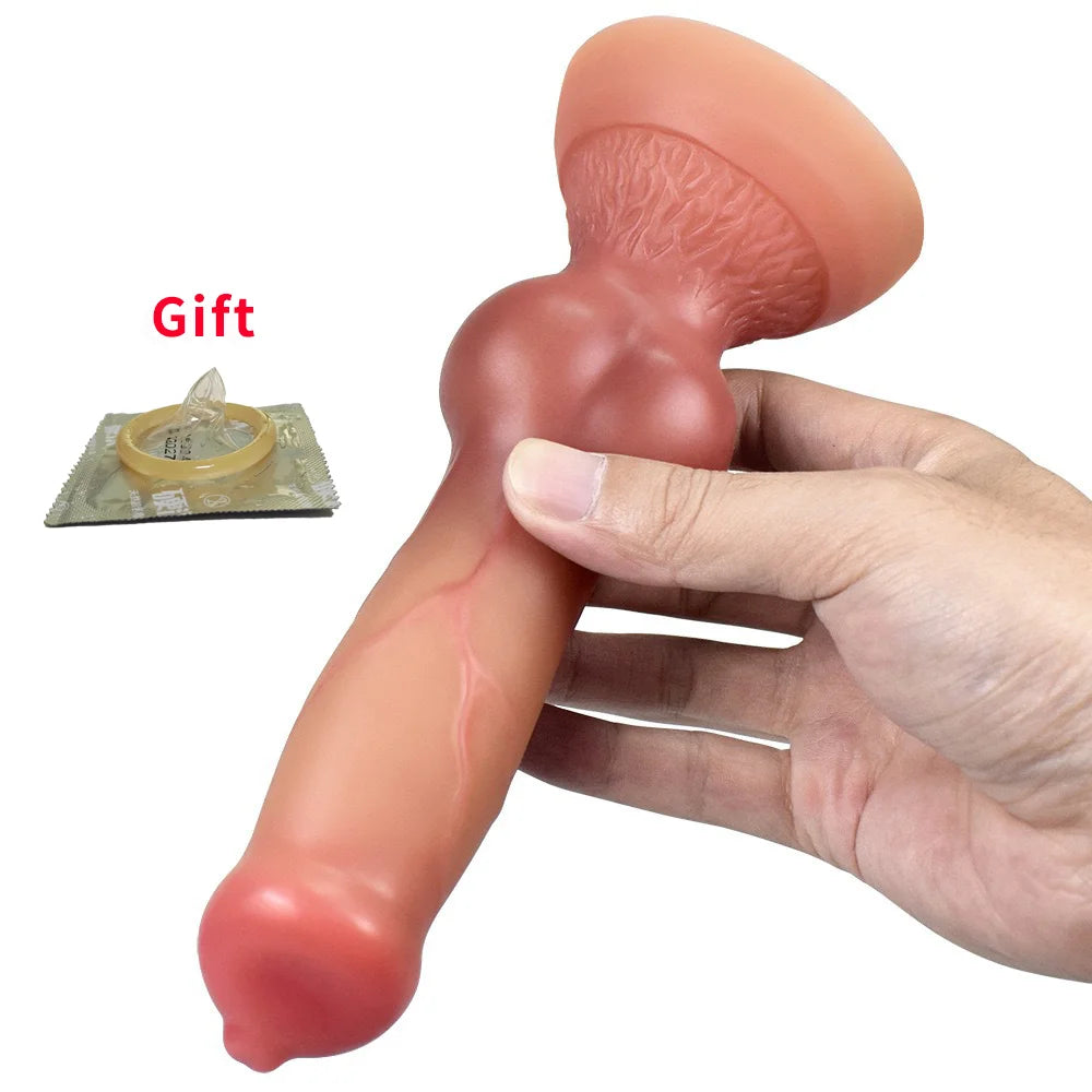 Huge Animal Dildo Sexy Toys for Men Women Silicone Anal Plug Penis Realistic Dog Knot Dildos Female Masturbator Adult Products