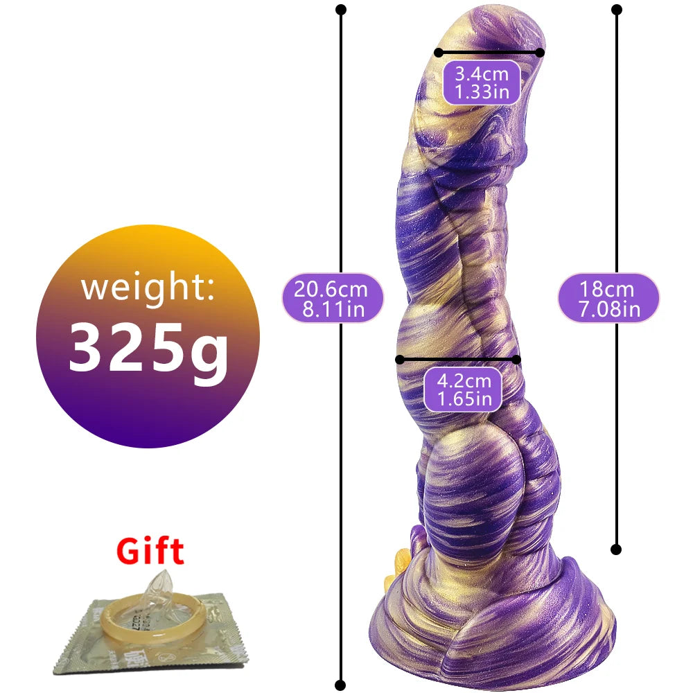 Huge Animal Dildo Sexy Toys for Men Women Silicone Anal Plug Penis Realistic Dog Knot Dildos Female Masturbator Adult Products