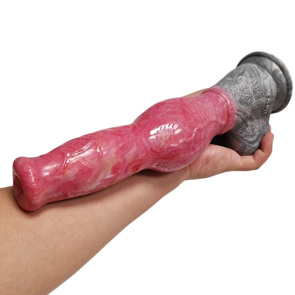 Huge Dildo Big Anal Plug Liquid Silicone Dildo Soft Realistic Animal Penis With Suction Cup G-spot Stimulator Sex Toys For Woman