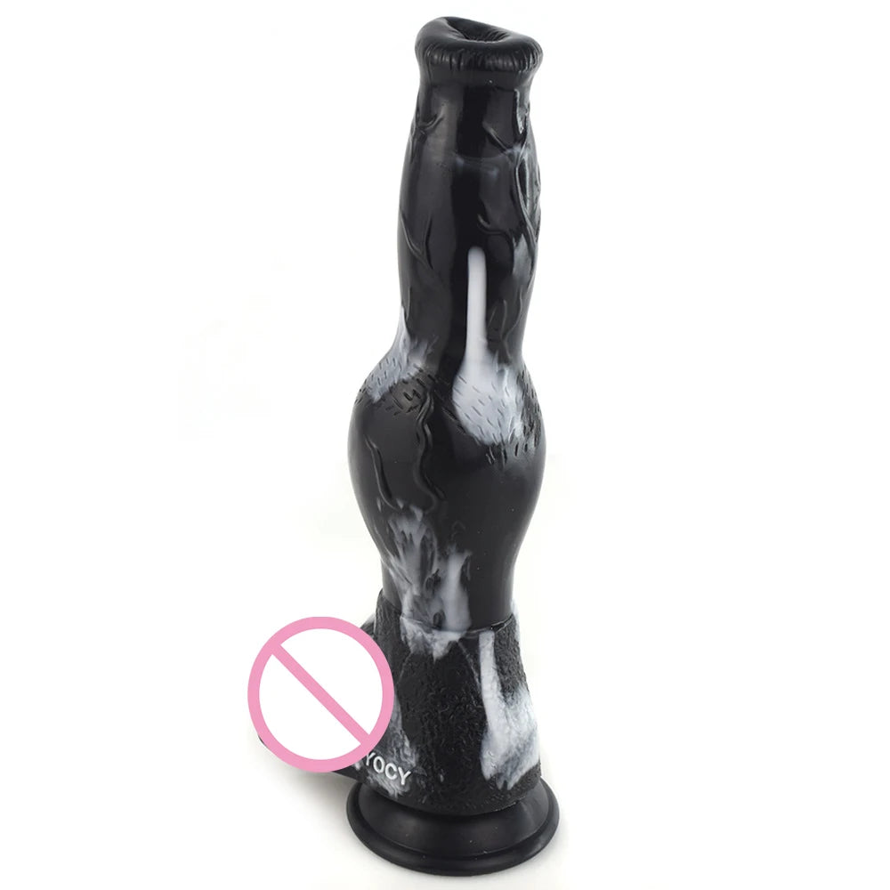 Huge Dildo Big Anal Plug Liquid Silicone Dildo Soft Realistic Animal Penis With Suction Cup G-spot Stimulator Sex Toys For Woman