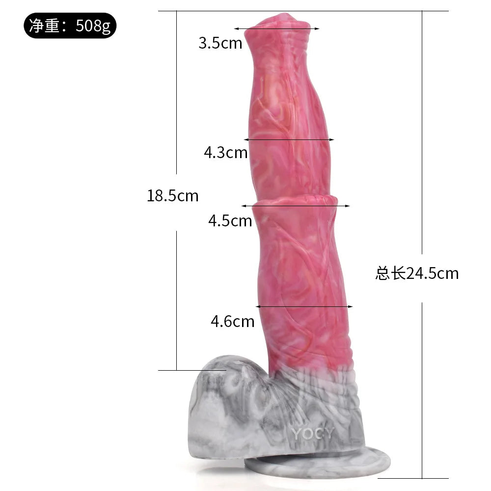 Huge Dildo Big Anal Plug Liquid Silicone Dildo Soft Realistic Animal Penis With Suction Cup G-spot Stimulator Sex Toys For Woman