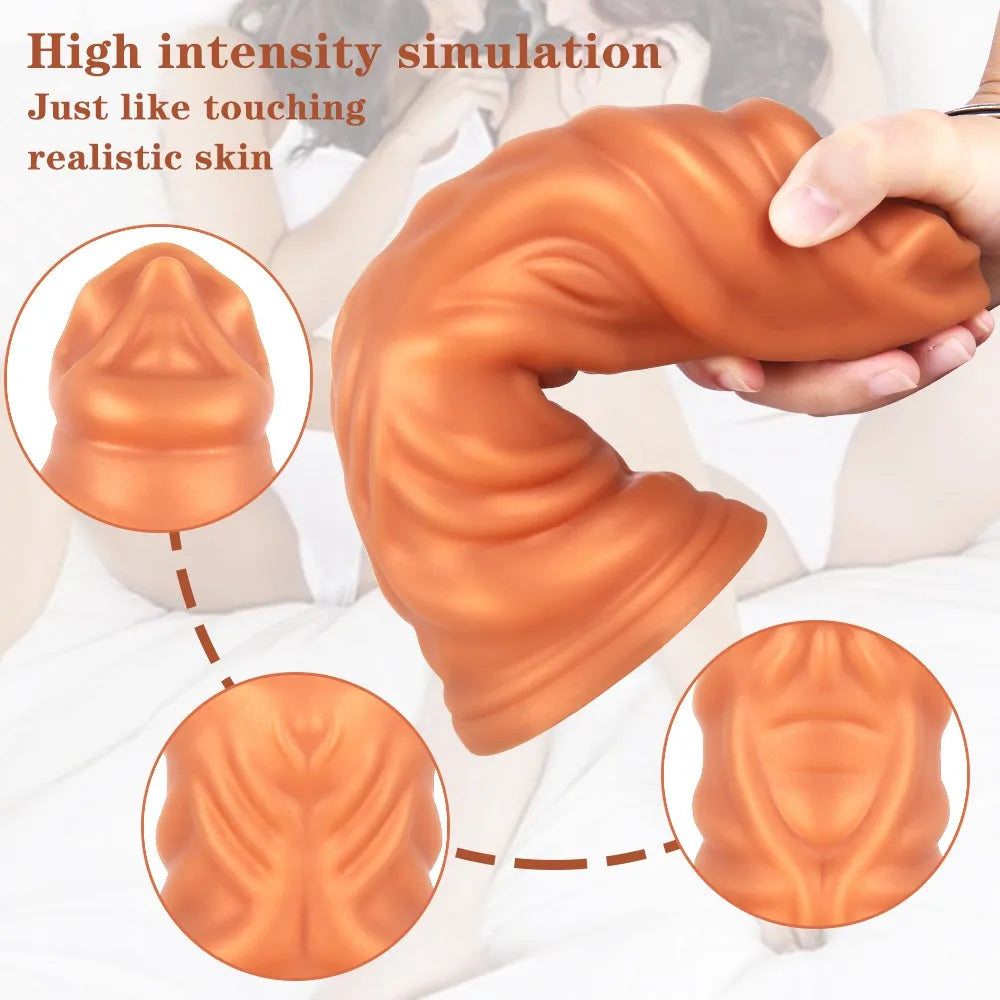 Huge Dildo Realistic Silicone Dildo for Anal Prostate Massager Large Butt Plug Thick Anal Sex Toys for Men Women Adult Toys