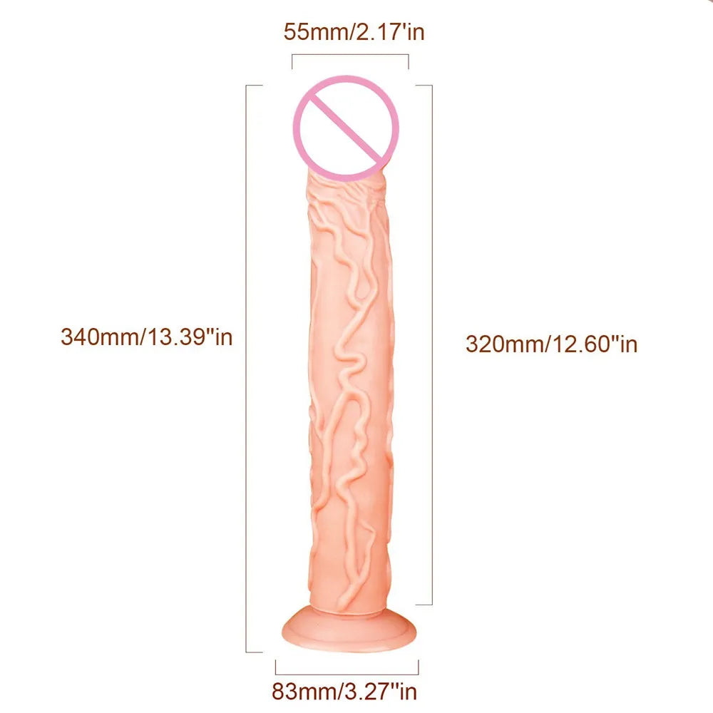 Huge Dildo Super Long Soft Realistic Penis Dick Dildo Female Masturbator Silicone Suction Cup Dildos for Women Xxl Dildo Strapon