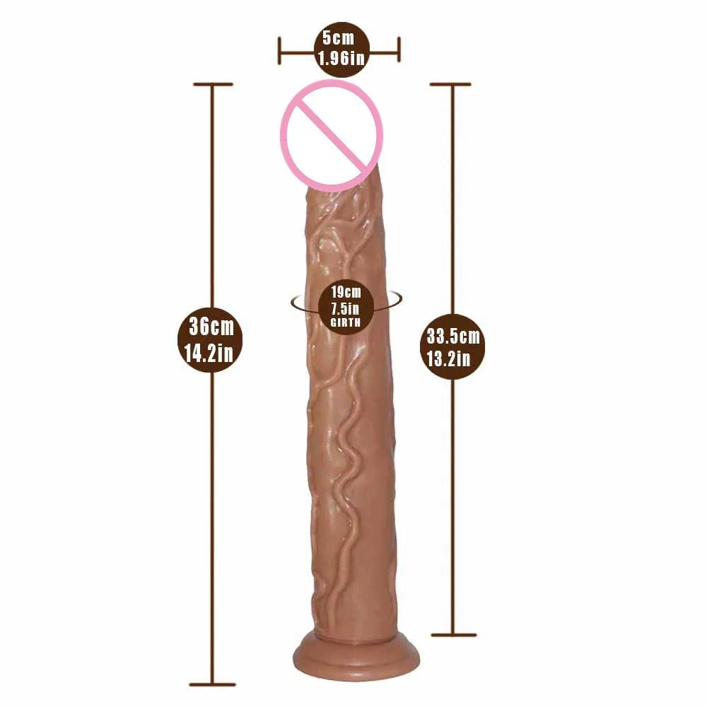 Huge Dildo Super Long Soft Realistic Penis Dick Dildo Female Masturbator Silicone Suction Cup Dildos for Women Xxl Dildo Strapon