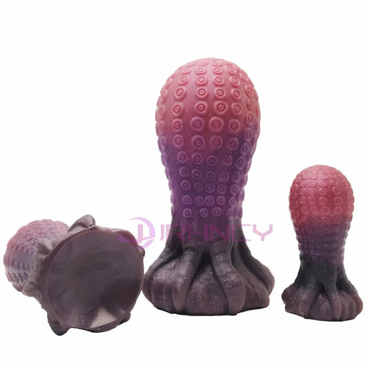 Huge Egg Anal Plug Octopus Style Silicone Big Butt Plug Adult Sex Toys for Women Men Prostate Massage Anal Dilation Buttplug