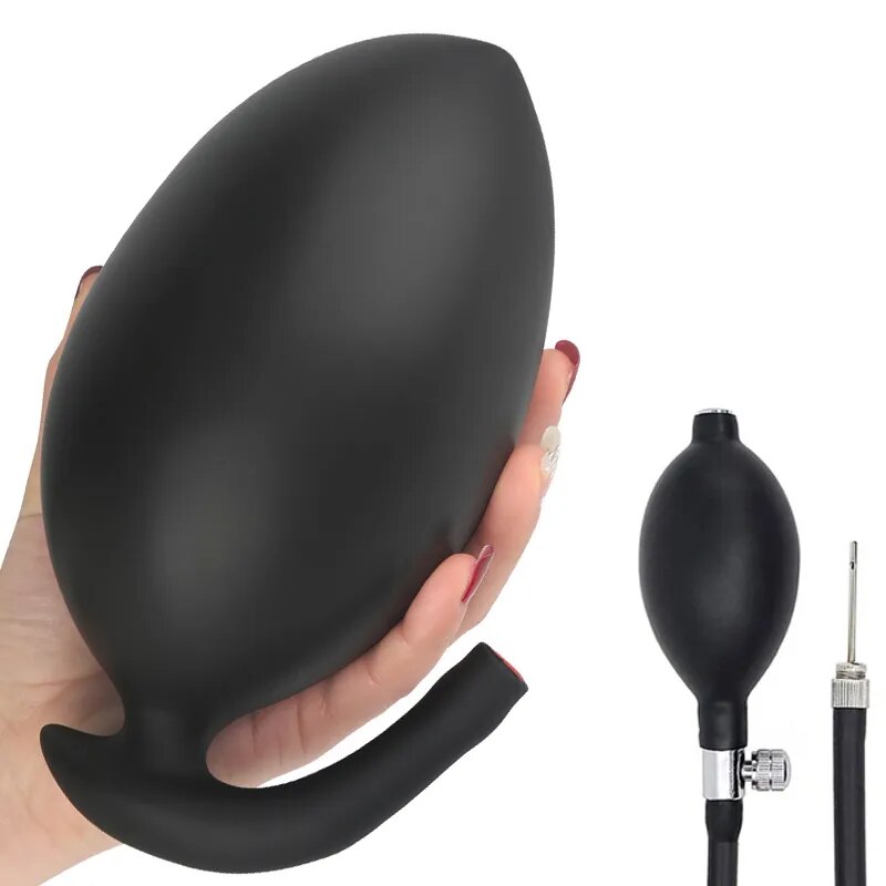 Huge Inflatable Anal Plug 15cm Long Butt Plug Ass Deep Stimulation Vagina Anus Expansion Erotic Anal Sex Toys For Men Women