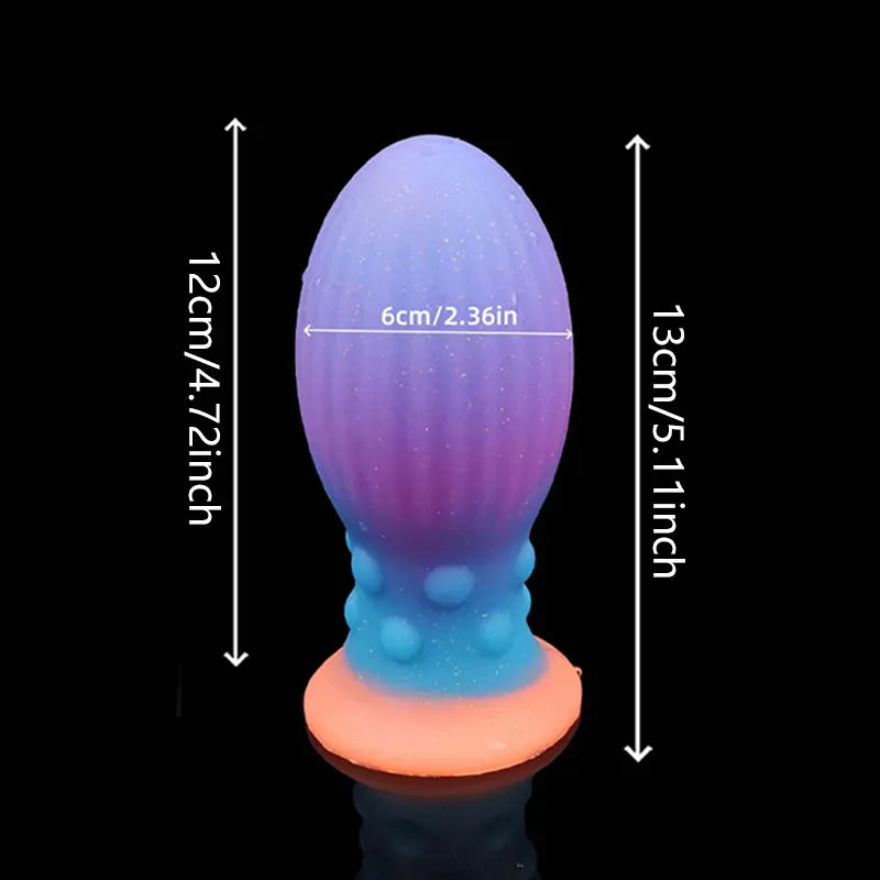 Huge Luminous Anal Plug Butt Plug Big Soft Anal Expansion Adult Toys Prostate Massage Anal Toy Silicone Buttplug Adult Toys