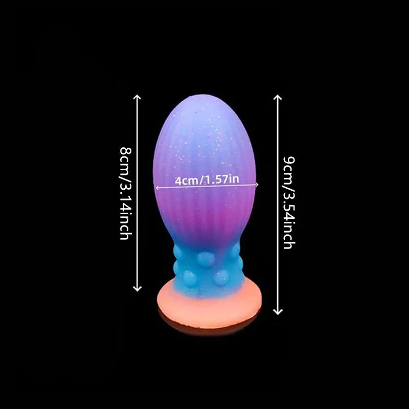 Huge Luminous Anal Plug Butt Plug Big Soft Anal Expansion Adult Toys Prostate Massage Anal Toy Silicone Buttplug Adult Toys