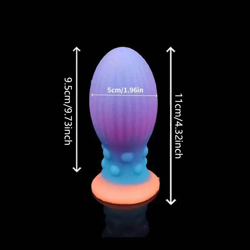 Huge Luminous Anal Plug Butt Plug Big Soft Anal Expansion Adult Toys Prostate Massage Anal Toy Silicone Buttplug Adult Toys