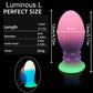 Huge Luminous Anal Plug Soft Egg Butt Plug Big 8cm Anal Dilator Prostate MassageSilicone Buttplug Adult Sex Toy Products