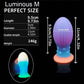 Huge Luminous Anal Plug Soft Egg Butt Plug Big 8cm Anal Dilator Prostate MassageSilicone Buttplug Adult Sex Toy Products