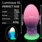 Huge Luminous Anal Plug Soft Egg Butt Plug Big 8cm Anal Dilator Prostate MassageSilicone Buttplug Adult Sex Toy Products