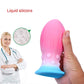 Huge Luminous Anal Plug Soft Egg Butt Plug Big 8cm Anal Dilator Prostate MassageSilicone Buttplug Adult Sex Toy Products