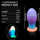 Huge Luminous Anal Plug Soft Egg Butt Plug Big 8cm Anal Dilator Prostate MassageSilicone Buttplug Adult Sex Toy Products