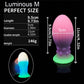 Huge Luminous Anal Plug Soft Egg Butt Plug Big 8cm Anal Dilator Prostate MassageSilicone Buttplug Adult Sex Toy Products