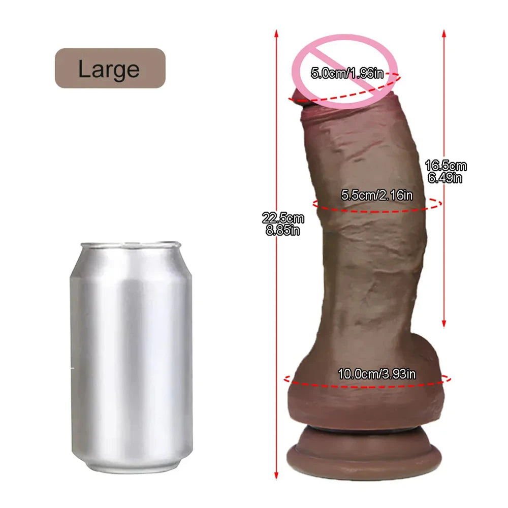 Huge Realistic Dildos Feels Like Skin Adult Sex Toys for Women Soft Silicone Realistic Penis with Suction Cup G-spot Massages