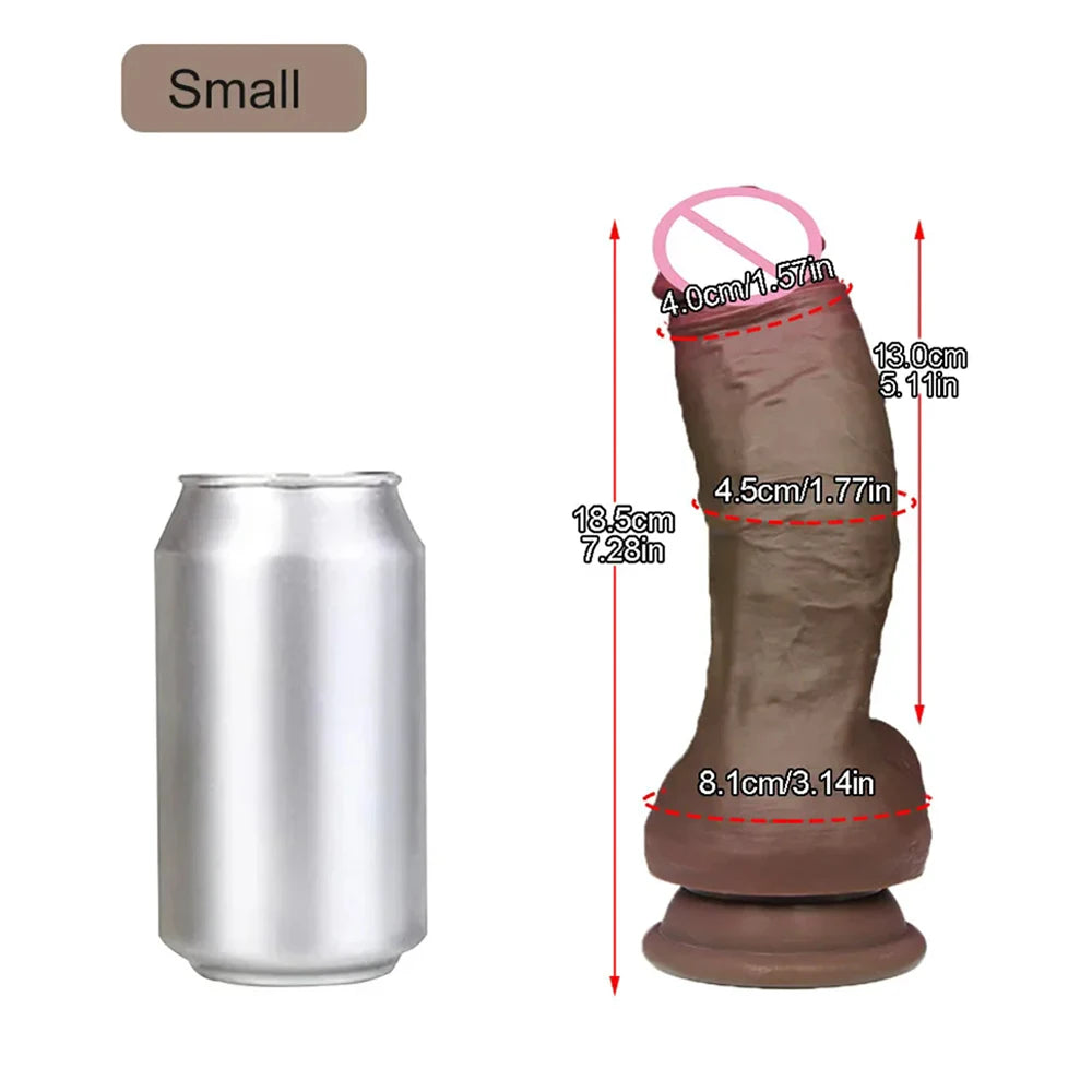 Huge Realistic Dildos Feels Like Skin Adult Sex Toys for Women Soft Silicone Realistic Penis with Suction Cup G-spot Massages