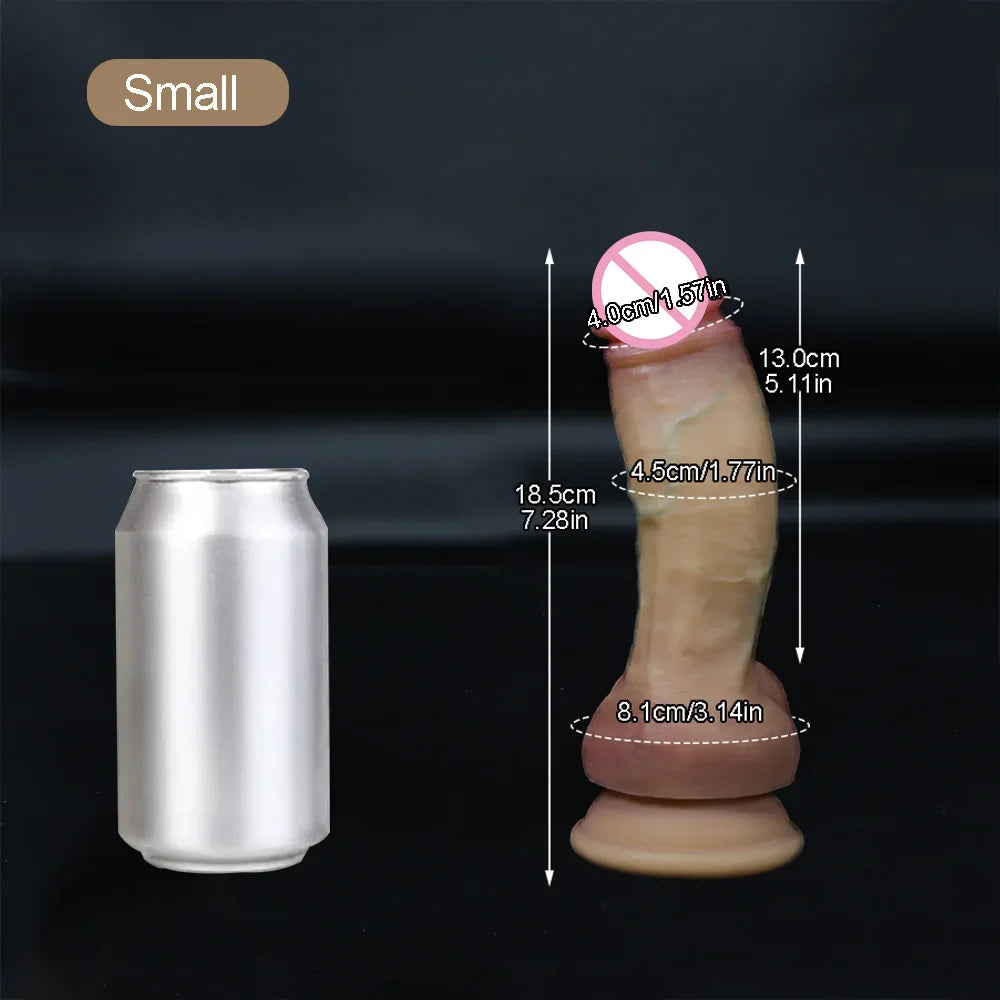 Huge Realistic Dildos Feels Like Skin Adult Sex Toys for Women Soft Silicone Realistic Penis with Suction Cup G-spot Massages