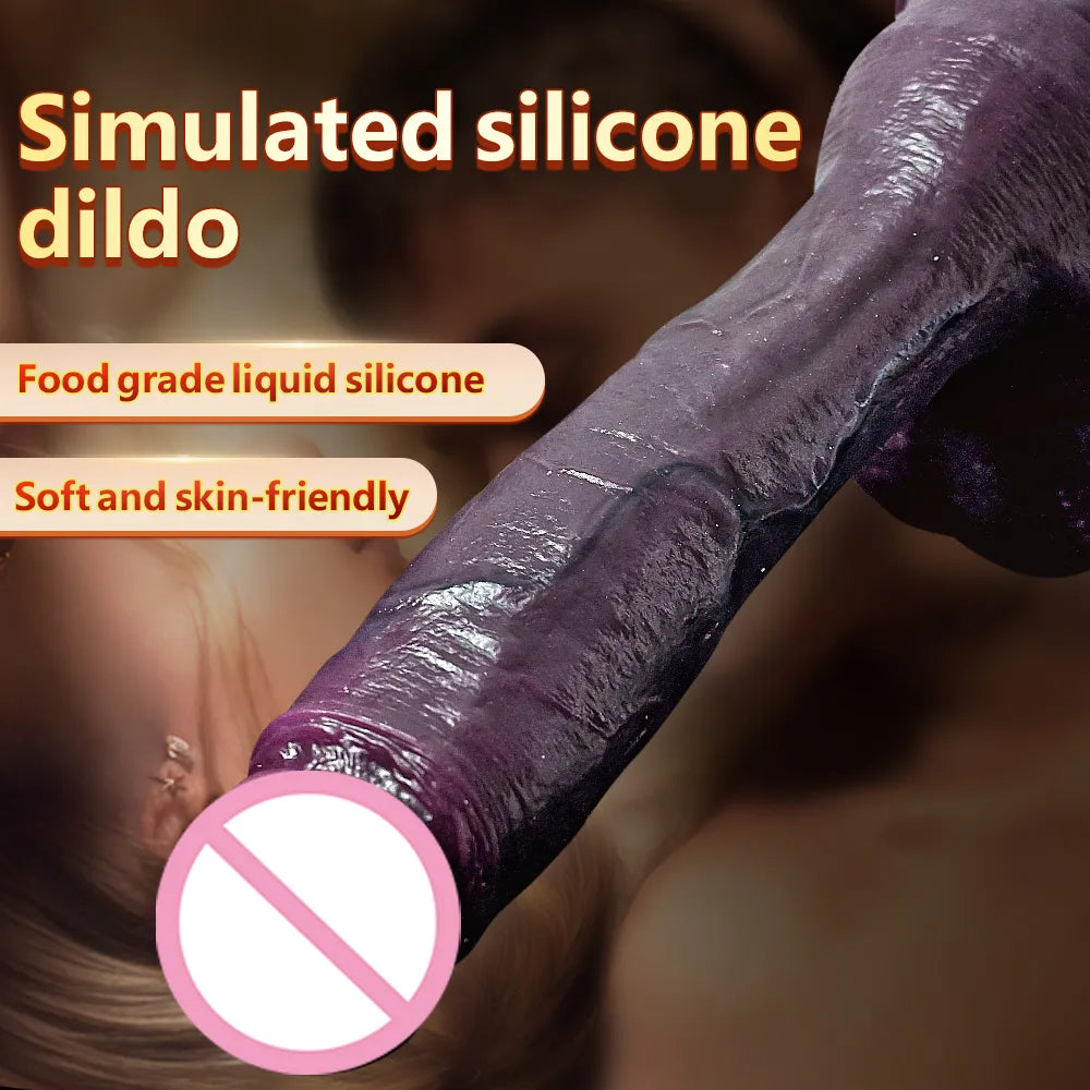 Huge Realistic Giant Long Dildo Soft Silicone Vaginal Masturbators Pen –  GXLOCK Store