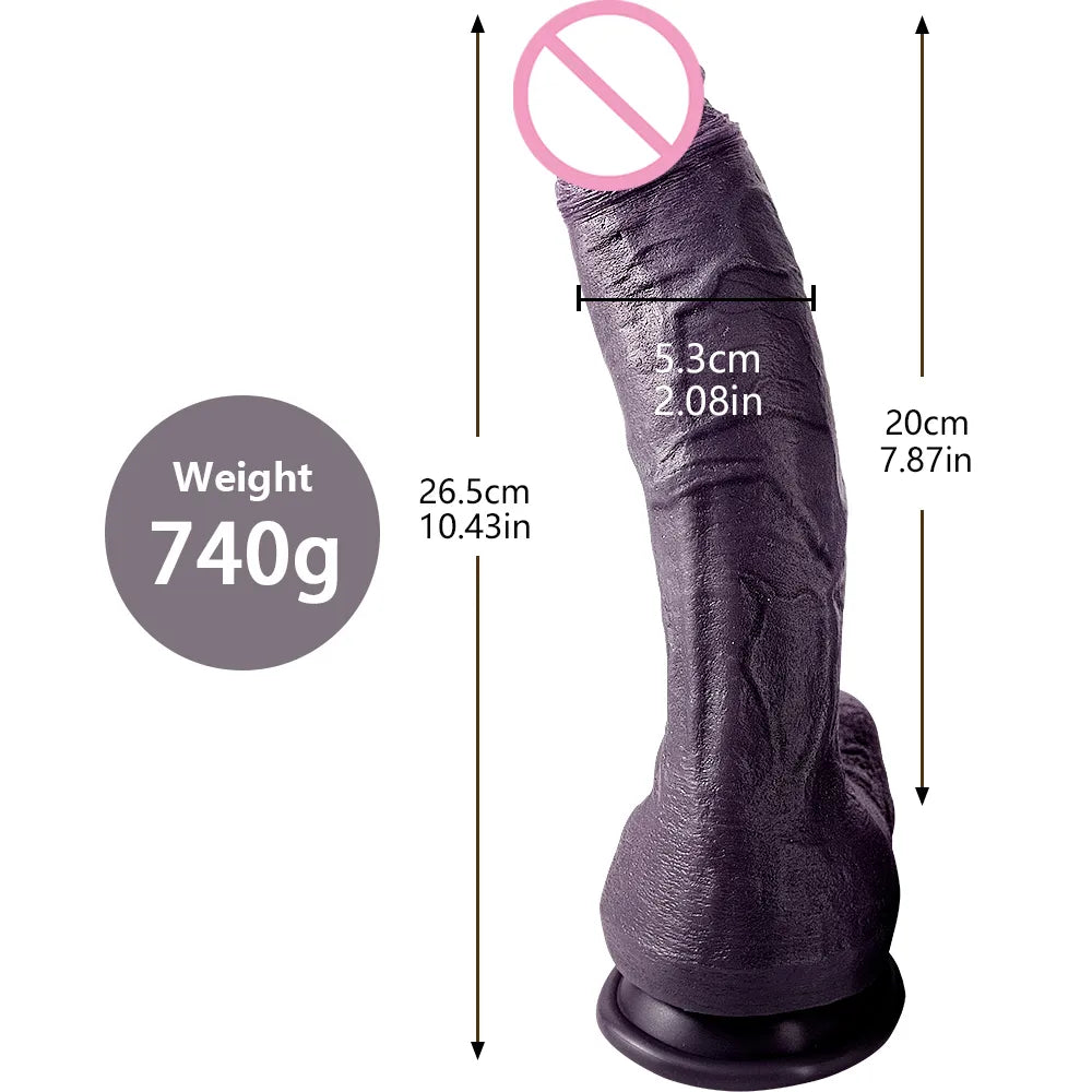 Huge Realistic Giant Long Dildo Soft Silicone Vaginal Masturbators Penis Erotic Toy for Women Suction Cup Thick Glans Dick