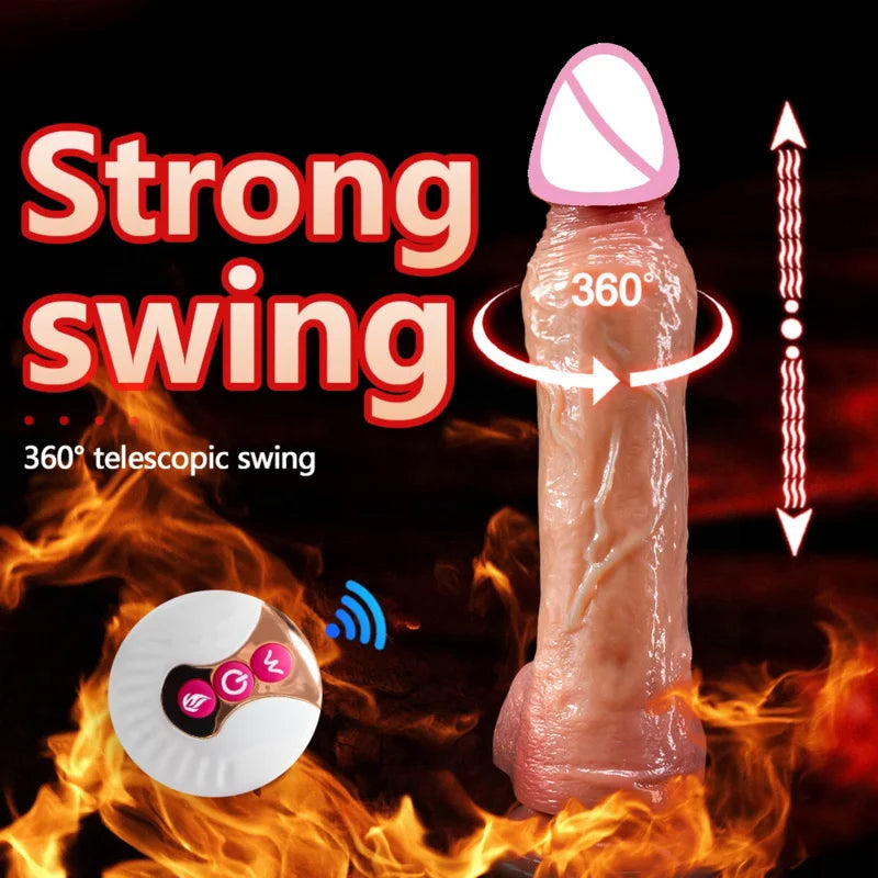 Huge Vibrator Dildos for Women Heating Thrusting Dildo Realistic Big Cock Sex Toys Artificial Rubber Penis Vibrators Adult Toys