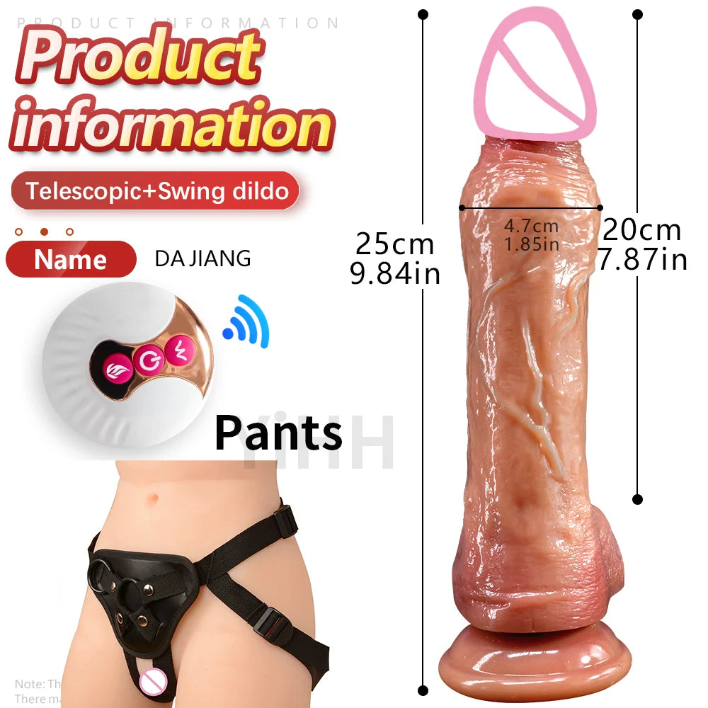 Huge Vibrator Dildos for Women Heating Thrusting Dildo Realistic Big Cock Sex Toys Artificial Rubber Penis Vibrators Adult Toys