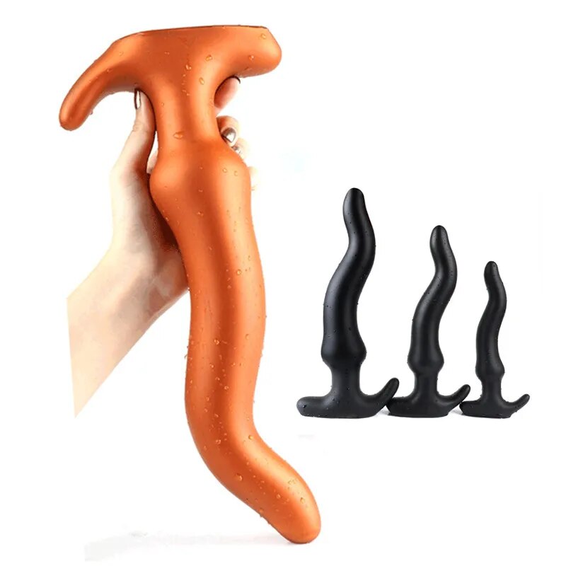 Huge soft silicone butt plug anal dildo prostate massager SM gay anal plug adult set toy anal for men women  anus dilator vagina