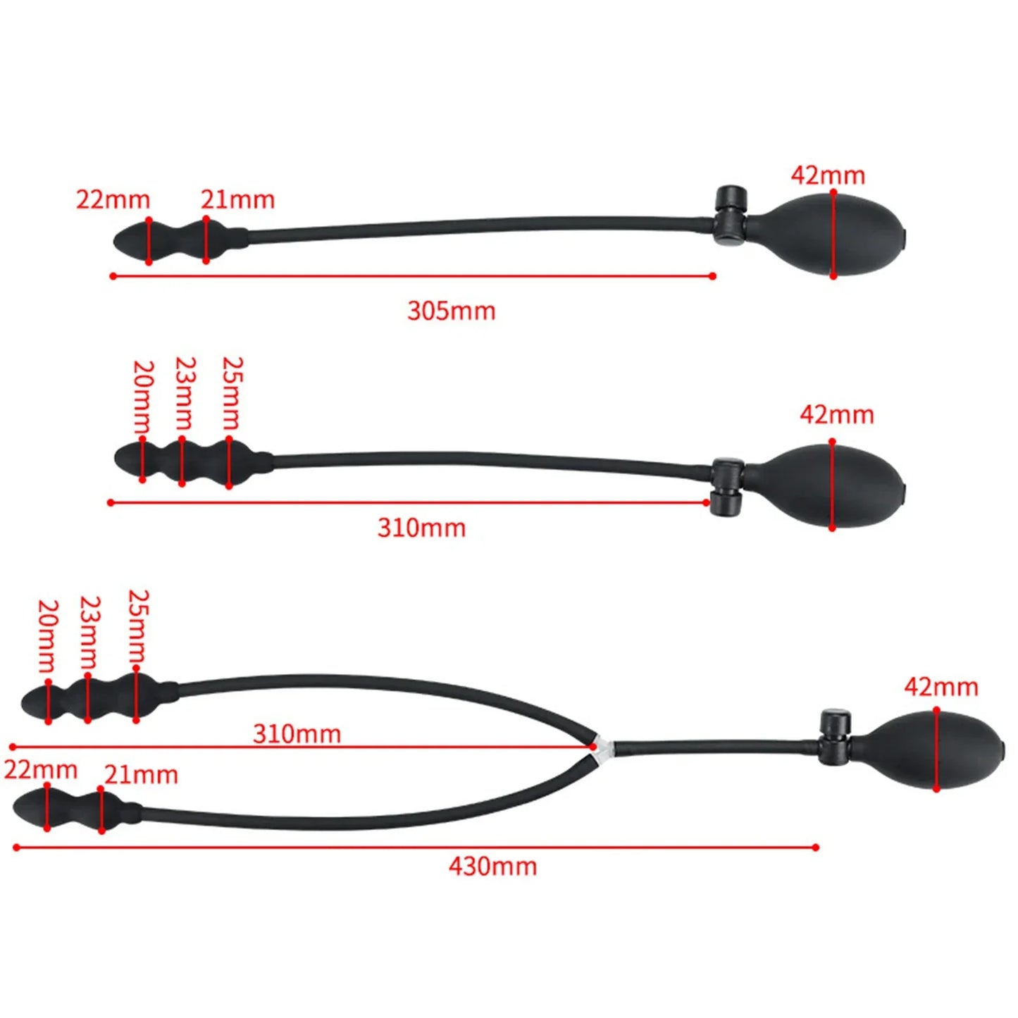 Inflatable Anal Plug Adult Sex Toy Dildo Pump Butt Plug Anal Dilator BDSM Sex Toy for Enjoying Sex Pleasure