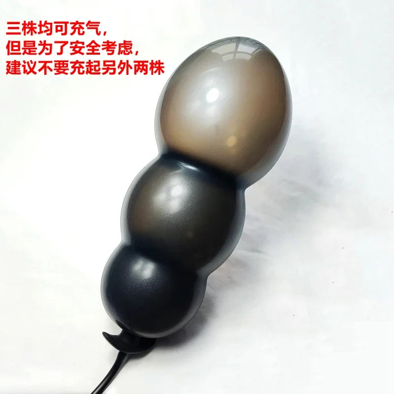 Inflatable Anal Plug Expander Butt Plug Dilator  Penis Dildos G Spot Stimulator Prostate Massager Funny Adult Toys BDSM Sex Toys