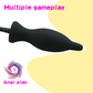 Inflatable Anal Plug Expansion Anal Plug Butt Plug with Pump Dilator Massager Adult Products Silicone Sex Toys for Women Men