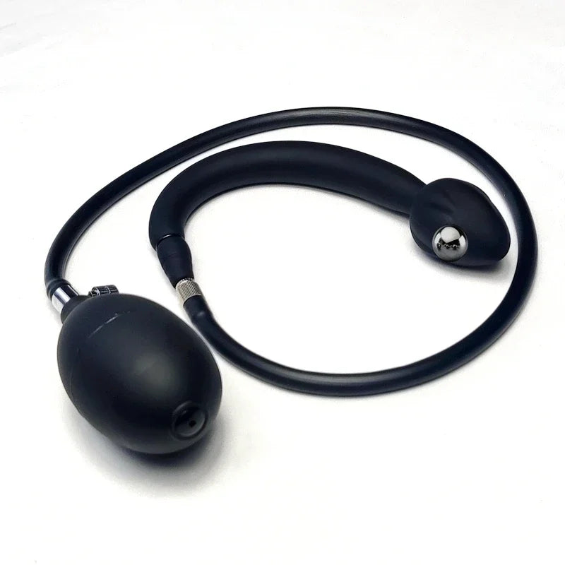 Inflatable Butt Anal Plug Dilator with Puppy Tail Anal Sex Toys for Man and Women Couple Anal Vagina Expander