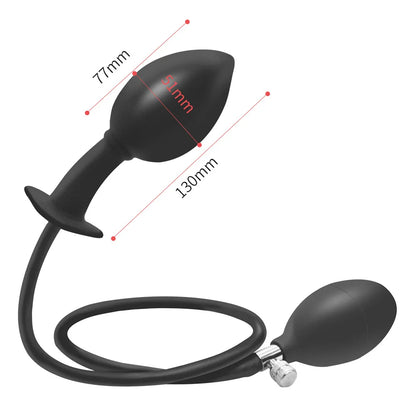 Inflatable Silicone Anal Plug Butt Dilator Dildos Vaginal Expandsion Trainer Anus Sex Toys Tools for Couples Gay Erotic Products