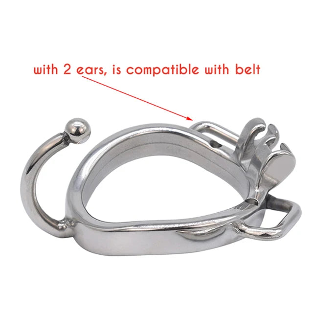 Invert Small Sissy정조대Negative Chastity Cage Device with Cylinder 9cm Skin Dildo Metal콕링Penis Rings Flat BDSM Sex Toys for Gay 18