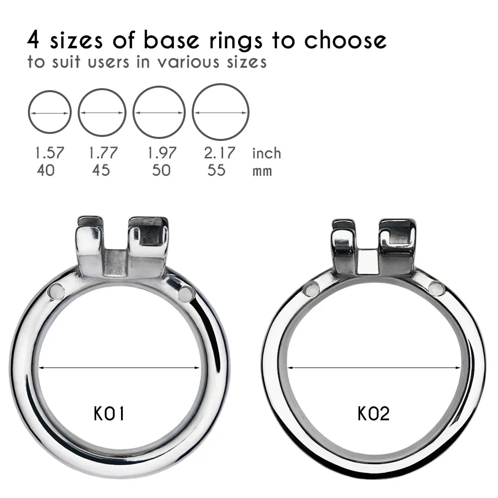 Inverted Urethral Chastity Cage Device요도 스트레칭withSkin Color Dildo Head for Couple콕링BDSM Play Sissy Penis Rings Intimate Products