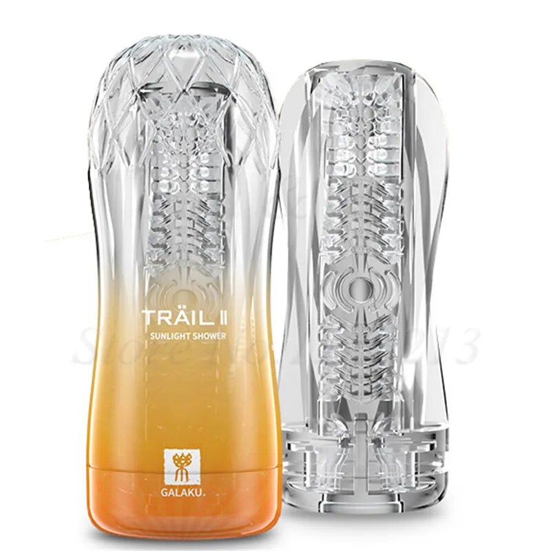 Japan Male Masturbator Cup Soft Pussy Sex Toy Transparent Vagina Adult Endurance Exercise Sex Products Vacuum Pocket Cup for Men