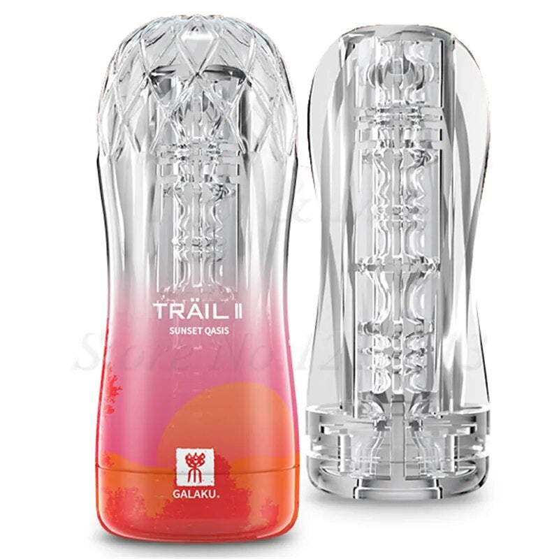 Japan Male Masturbator Cup Soft Pussy Sex Toy Transparent Vagina Adult Endurance Exercise Sex Products Vacuum Pocket Cup for Men