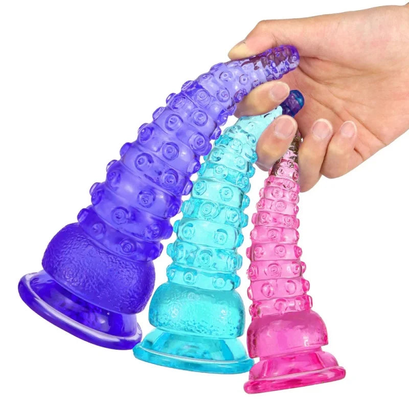 Jelly Anal Dildo Big Butt Plug Anus Expansion Prostate Massager G Spot Stimulator Vaginal Ass Plug Sex Toy For Woman Men Gay