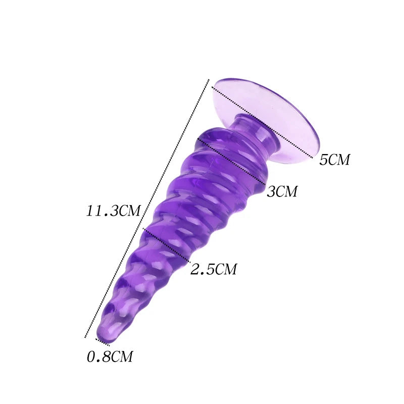 Jelly Color Butt Plug Silicone Anal Plug Sex Toys for Men Women Adult Products Anus Toys No Vibrator Prostate Massager Anal Toys
