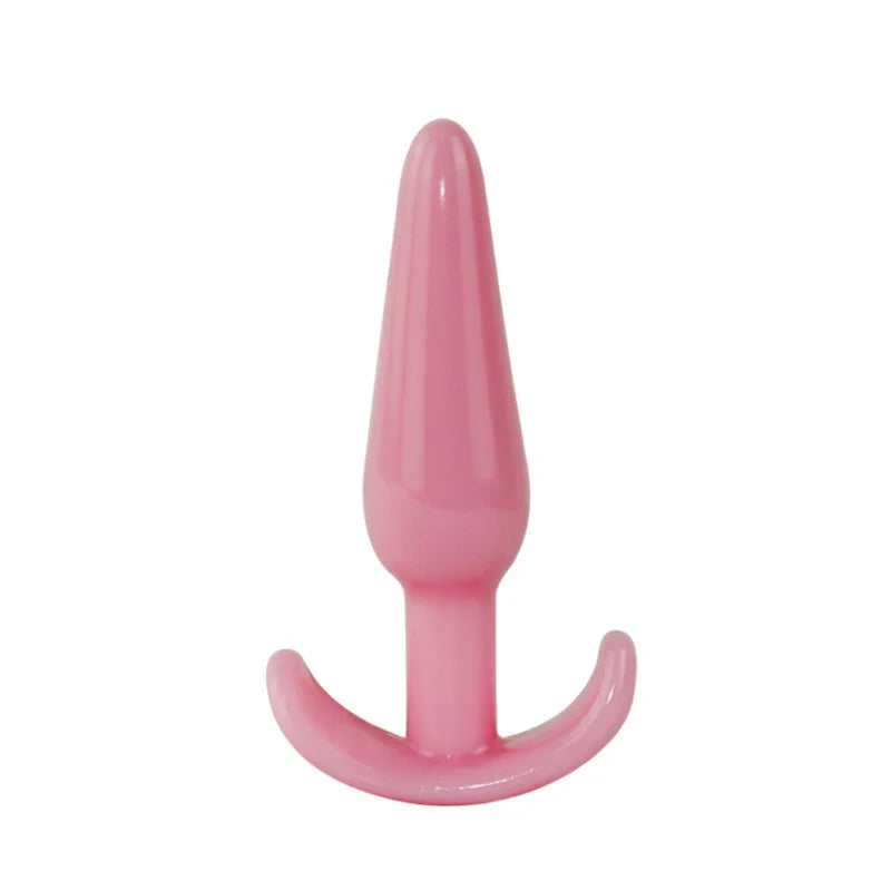 Jelly Color Butt Plug Silicone Anal Plug Sex Toys for Men Women Adult Products Anus Toys No Vibrator Prostate Massager Anal Toys