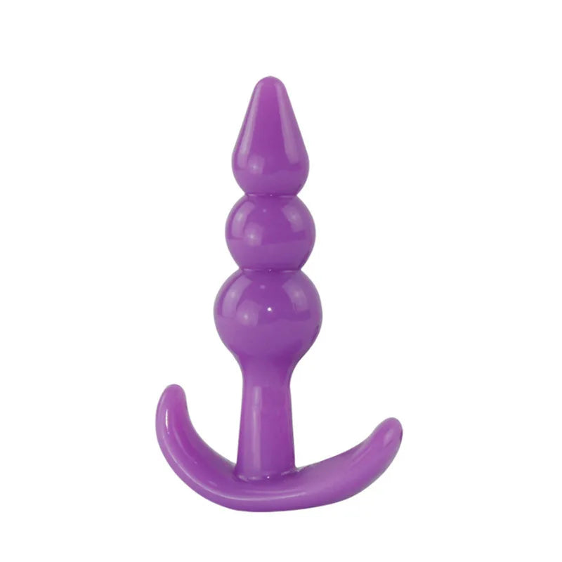 Jelly Color Butt Plug Silicone Anal Plug Sex Toys for Men Women Adult Products Anus Toys No Vibrator Prostate Massager Anal Toys