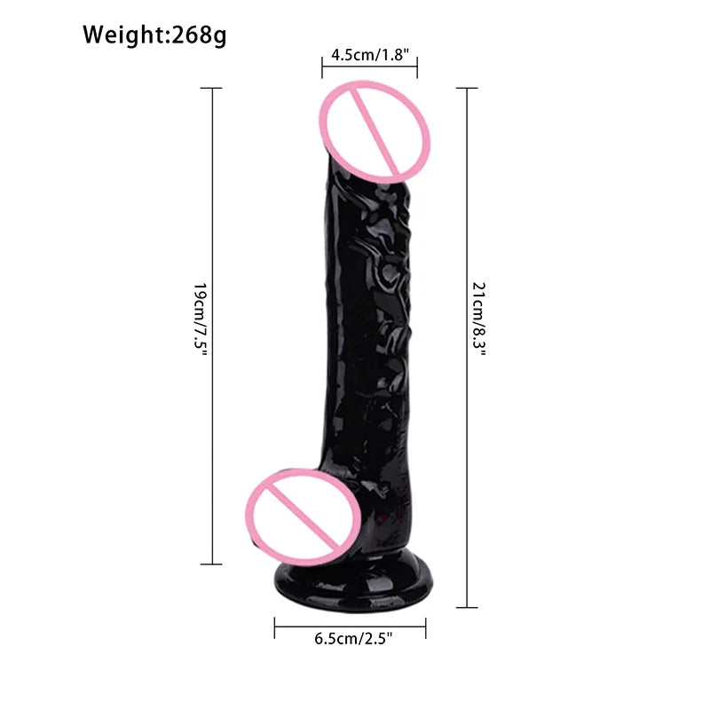 Jelly Dildo Vagina Anal Sex Toys 4 Sizes Transparent Realistic Soft Fake Penis Sucker Dildo Butt Plug Sex Toys for Woman Men