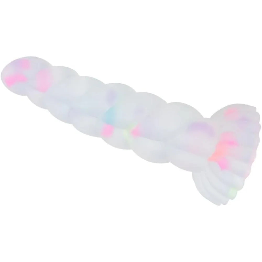 Jelly Dildo with Suction Cup for Hands-Free Play Luminous Twist Anal Dildo Silicone Anal Plug Butt Plug Adult Sex Toy for Women
