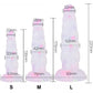 Jelly Dildo with Suction Cup for Hands-Free Play Luminous Twist Anal Dildo Silicone Anal Plug Butt Plug Adult Sex Toy for Women