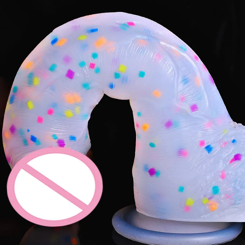 Jelly Medical Silicone Dildo Realistic Adult Toys Soft Strap on Dildo Artificial Dildos Colourful Penis Sex Toys for Woman