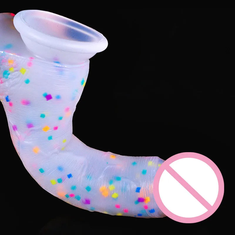 Jelly Medical Silicone Dildo Realistic Adult Toys Soft Strap on Dildo Artificial Dildos Colourful Penis Sex Toys for Woman