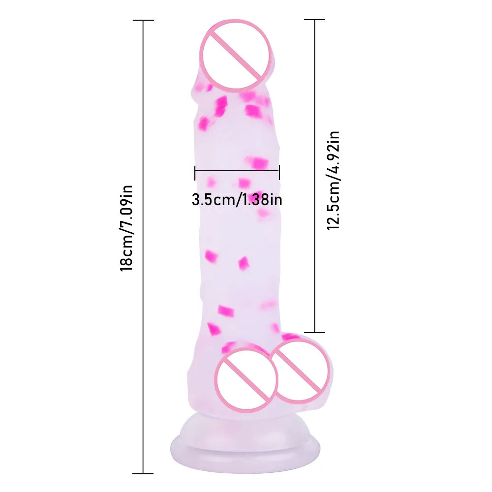 Jelly Medical Silicone Dildo Realistic Adult Toys Soft Strapon Artificial Penis New Dildos Bullet Colourful Sex Toys for Woman