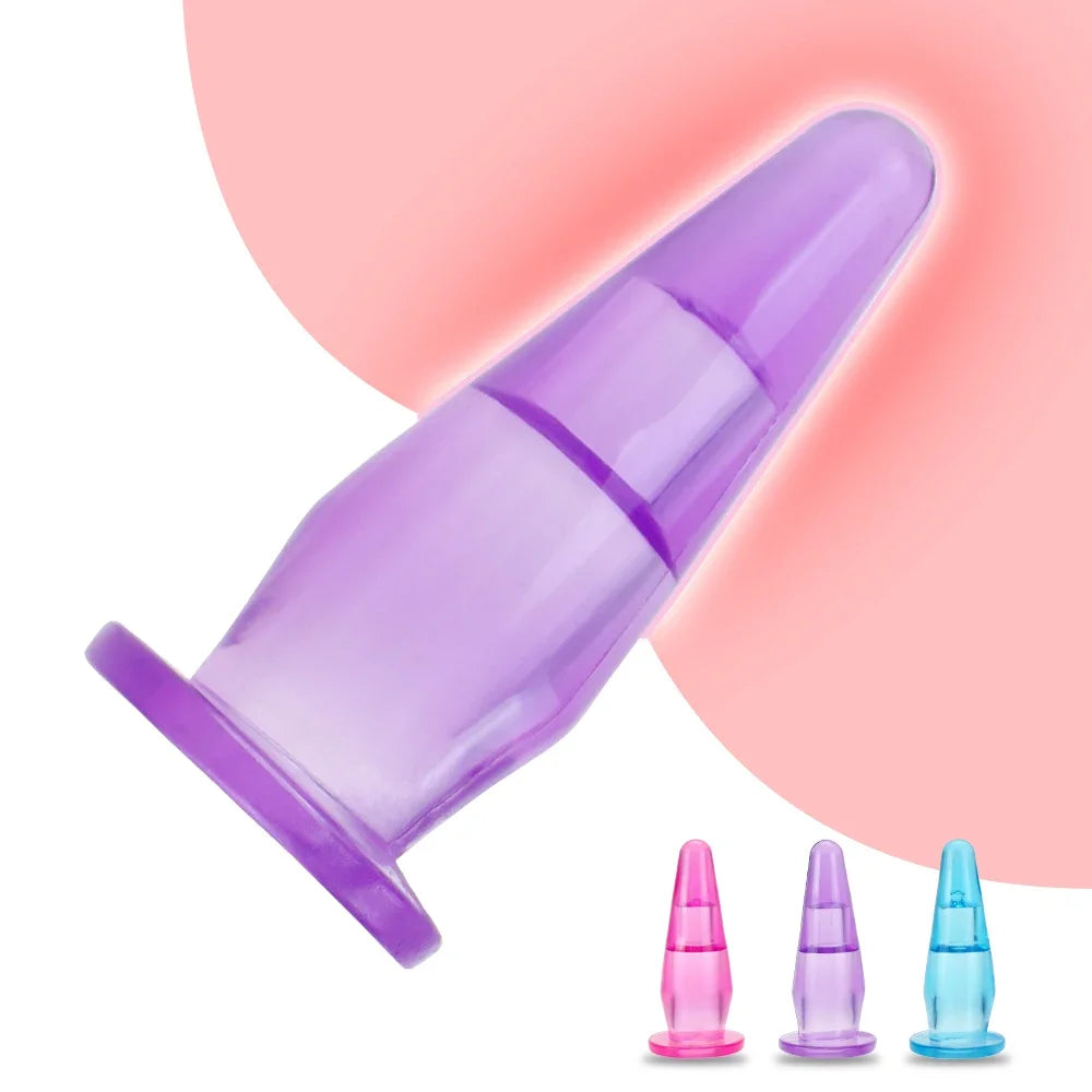 Jelly Small Finger Sex Toy Anal Plug Butt Plug Anal Stimulator Sex Toys for Women Men Erotic Adult Product Game Waterproof