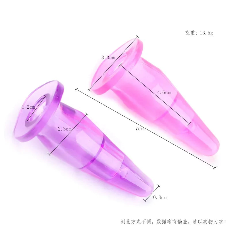 Jelly Small Finger Sex Toy Anal Plug Butt Plug Anal Stimulator Sex Toys for Women Men Erotic Adult Product Game Waterproof