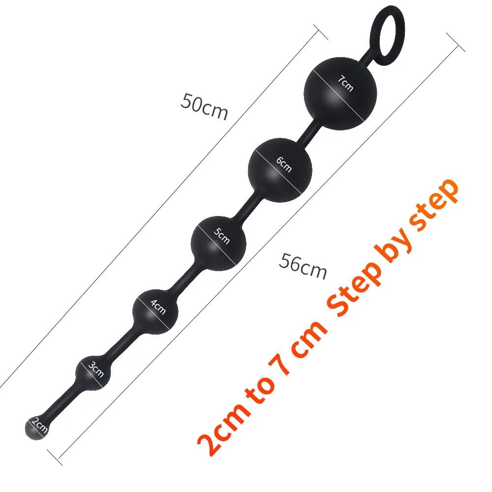 Large Anal Beads Balls Silicone Butt Plug Sex Products For Adults Erotic Toys For Woman Gay Men Anus Dilator Prostate Massager